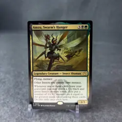 Amzu, Swarm's Hunger Ravnica: Clue Edition Regular 0024 Rare Near Mint Insect - Image 1