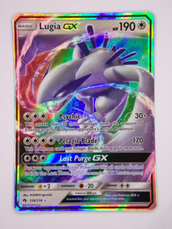 Pokemon / Lugia GX / Full Ar /t Ultra Rare / Holo 159/214 SM-Lost Thunder 190 NM - Image 1