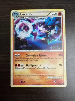 Lucario - 14/95 - Call of Legends Rare Cracked Ice Holo Pokemon LP - Image 1