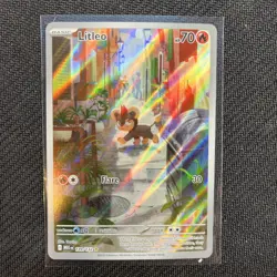 Pokemon TCG Litleo 139/132 Me01 Mega Evolution Full Art Holo Illustration Rare - Image 1