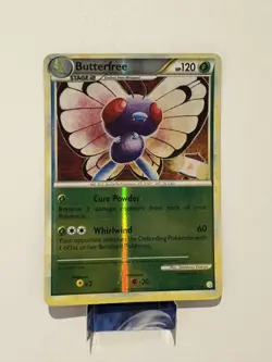 2010 Pokemon HeartGold & SoulSilver Butterfree Reverse Holo #16/123 LP - Image 1