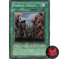 Yugioh Painful Choice DB1-EN033 Common LP - Image 1