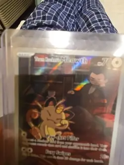 Pokemon TCG Team Rockets Meowth Card 203/182 Destined Rivals - Image 5