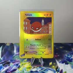 Voltorb Reverse Holo - 64/147 Aquapolis E Reader WotC Pokemon Card - 2002 - Image 1