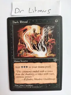 1x Dark Ritual Mirage MTG Great Condition - Image 1