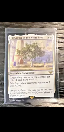 Flowering of the White Tree: MtG LOTR Magic Tales of Middle-Earth Rare - Mint - Image 1