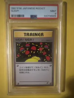 Pokemon 1997 Japanese Rocket Dark Kadabra #64 Sleep Pocket Monstera PSA 9 - Image 2