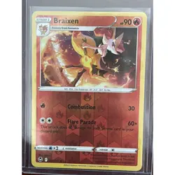 Braixen - 026/195 Silver Tempest Reverse Holo Uncommon Pokemon - NM/MINT - Image 1
