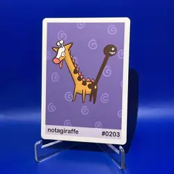 Notagiraffe - Girafarig #203 Pookiemoot Series 2 Custom Fan Art Pokemon - Image 1