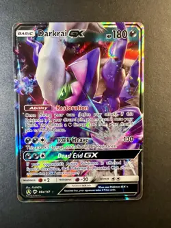 ❤‍🔥 Darkrai GX 88a/147 Burning Shadows Sun & Moon Pokemon TCG NM! ✨ - Image 1