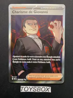 Carte Pokemon Charisme De Giovanni 197/165 / Bloc EV Serie 151 EV3.5 / NEUF FR - Image 2