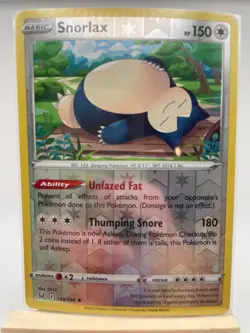 Snorlax Reverse Holo (143/196) - Lost Origins - Pokemon TCG - NM - Image 2