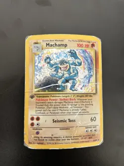 Pokemon TCG Machamp Base Set 8/102 Holo Unlimited Holo Rare - Image 1