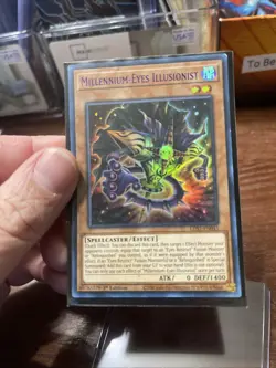 YuGiOh Millennium-Eyes Illusionist LDS1-EN045 1st Edition Purple Ultra Rare Mint - Image 1