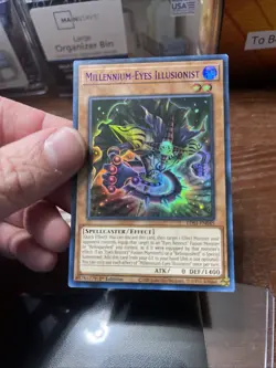 YuGiOh Millennium-Eyes Illusionist LDS1-EN045 1st Edition Purple Ultra Rare Mint - Image 2