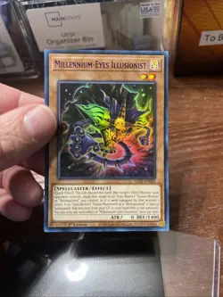 YuGiOh Millennium-Eyes Illusionist LDS1-EN045 1st Edition Purple Ultra Rare Mint - Image 5