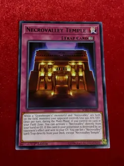 Yu-Gi-Oh! - Necrovalley Temple SOFU-EN068 - Rare 1st Edition - Unplayed Mint+ - Image 1