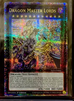 Yu-Gi-Oh Dragon Master Lords Alin-En000 Quarter Century Secret Rare 1st Edition - Image 1