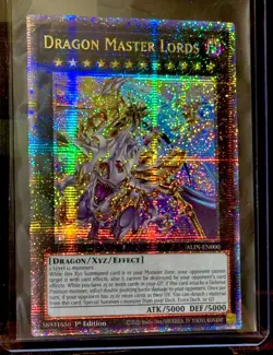 Yu-Gi-Oh Dragon Master Lords Alin-En000 Quarter Century Secret Rare 1st Edition - Image 2