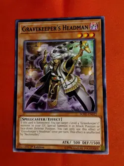 Gravekeeper's Headman - SOFU-EN012 - Rare 1st Ed - Yu-Gi-Oh! - Unplayed Mint+ - Image 1
