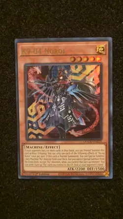 K9-04 Noroi DOOD-EN025 Ultra Rare NM Doom Of Dimensions Yugioh TCG 1st Edition - Image 1