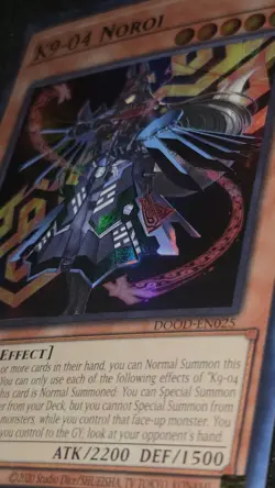 K9-04 Noroi DOOD-EN025 Ultra Rare NM Doom Of Dimensions Yugioh TCG 1st Edition - Image 2