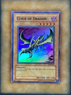 Yugioh Curse of Dragon LOB-066 Super Rare 2017 Print NM - Image 1