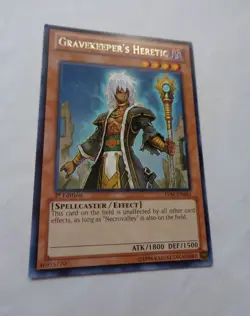 Gravekeeper's Heretic LVAL-EN084 (Rare, 1st Edition, Excellent / VLP) - Image 1
