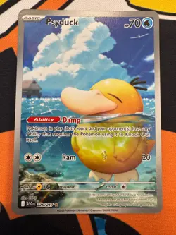 Psyduck 226/217 Illustration Rare Ascended Heroes Pokemon Card TCG NM Pack Fresh - Image 1
