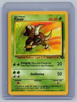 (340) Pokemon Pinsir (25) MP Unlimited Jungle I SHIP FAST Scan is of Actual Card - Image 1