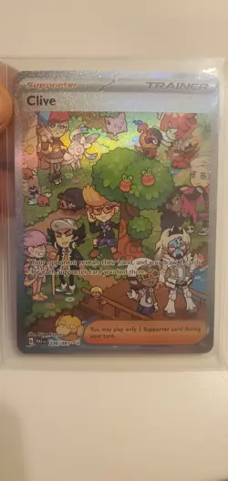Pokemon TCG Clive Paldean Fates Holo Full Art Trainer Card 236/091 SV - Image 1
