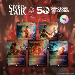 MTG Secret Lair x Dungeons & Dragons Karlach's Rage DND SLD Magic - FOIL - Image 1
