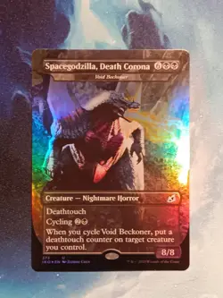 MTG FOIL Void Beckoner Spacegodzilla Death Corona (Godzilla Series) RARE EX - Image 1