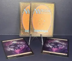 4x MTG Swamp Theros Beyond Death Full Art Nyx Land 252/254 NM Magic Set - Image 3