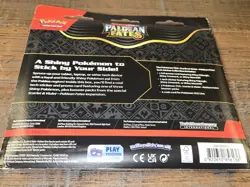 Sealed! Pokemon Paldean Fates Tech Sticker Collection 3-Booster Packs (Maschiff) - Image 2