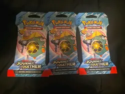 Pokemon Journey Together Sealed Pack Lot Of 3 - Image 1