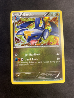 Garchomp 91/124 Black and White Dragons Exalted Cracked Ice Holo Pokemon - Image 2