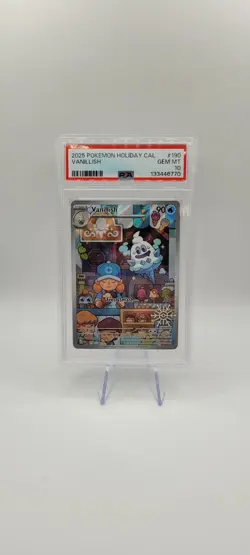 Pokemon TCG: Vanillish 190/182 PSA 10 Holiday Calendar Stamped Promo GEM MT - Image 1