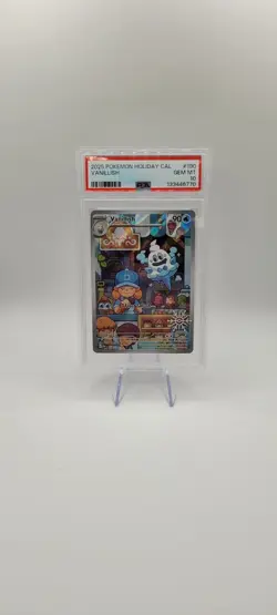 Pokemon TCG: Vanillish 190/182 PSA 10 Holiday Calendar Stamped Promo GEM MT - Image 2