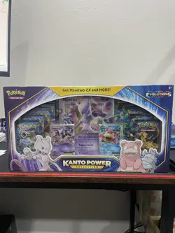 Pokemon Kanto Power Collection Box Mewtwo-EX Slowbro-EX XY Evolutions NEW IN BOX 820650809446 - Image 1