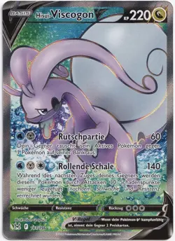 Pokemon Hisui-Viscogon V Full Art Verlorener Ursprung 187/196 NM Deutsch - Image 1