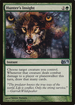 LOT X 2 Hunter's Insight / Perspicacite du chasseur ENGLISH LP 2012 magic mtg - Image 1