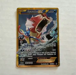 Pokemon TCG Gyarados EX Full Art Holo Secret Rare 123/122 XY Breakpoint - Image 1