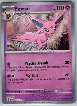 Espeon (Master Ball) 033/131 SV: Prismatic Evolutions - Pokemon Card - NM - Image 1