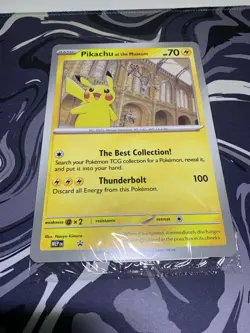 🌍🚚 Pokemon Pikachu at the Natural History Museum Sealed Jumbo Promo - Image 1