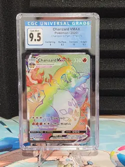 Pokemon Champion's Path Charizard VMAX 74 (2020) CGC 9.5 Brand New - Image 1
