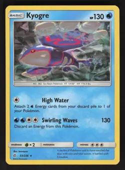 Kyogre 53/236 Cracked Ice Holo Pokemon TCG Deck Exclusives LP - Image 1