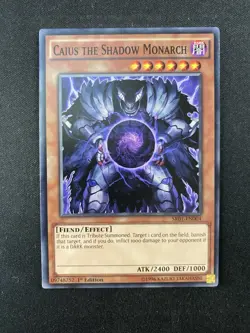 YUGIOH Common Caius The Shadow Monarch SR01-EN004 1st Edition - Image 1