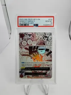 2025 One Piece Honesty Impact Alternate Art #OP11-018 PSA 10 - Image 1