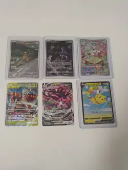 Pokemon Japanese Mewtwo AR/Flying Pikachu/GX Tag Team/AR/Full Art Holo Cards - Image 1